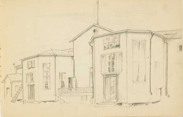 Радлов Николай Эрнестович.  Альбом с рисунками (26 листов с 30 набросками)